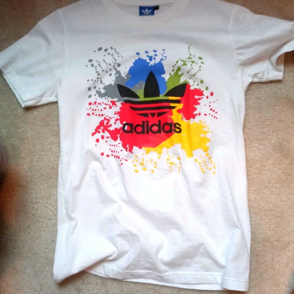 Adidas Colorful Paint Splatter T-Shirt